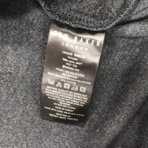 Ted Baker London Tricks Slim Fit Quilted Jersey Sw - Picture 7 of 7